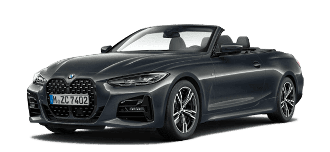 BMW 430i convertible gray M package rental car animation