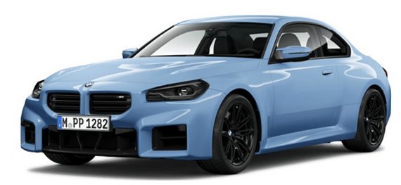 BMW M2 blau Rendering