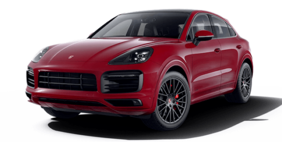 Porsche Cayenne GTS carmine red rental car animation