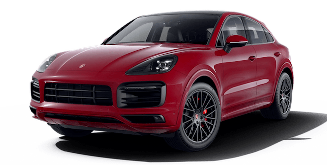 Porsche Cayenne GTS carmine red rental car animation