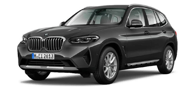BMW x3 grey rental car animation